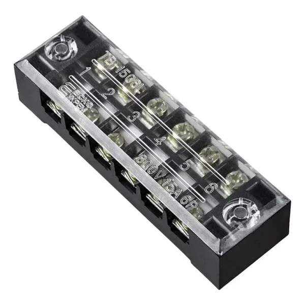 TB-1506 6P Çift Sıra Terminal Blok - 600V 15A