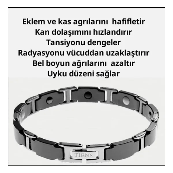 Tiens Özel Tasarım Titanyum Enerji Bilekliği