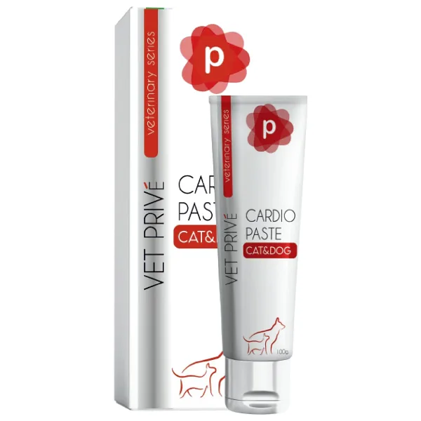 Vet Prive Cardio Paste 100 gr Kedi ve Köpekler için Kalp Sağlığı Destekleyici