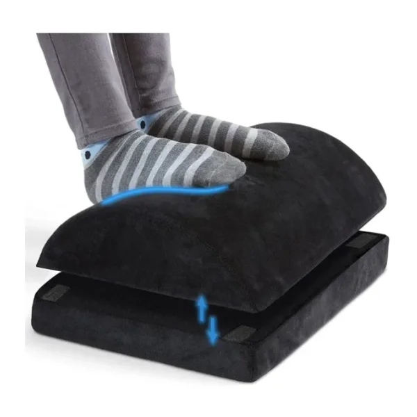 Visco Ayak Dayama Minderi, Masaj Noktalı Ergonomik Ayarlanabilir Ayak Desteği, 42X28,5X17cm
