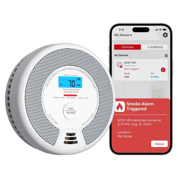 X-Sense SC07-WX Wi-Fi Karbonmonoksit ve Duman Dedektörü