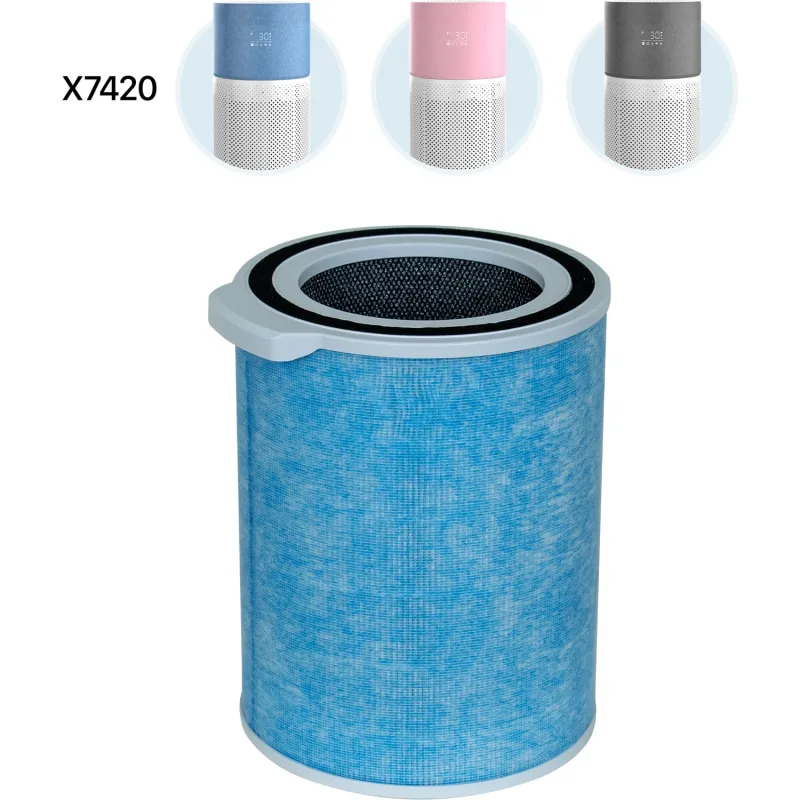 Xenon Smart Akıllı Hava Temizleyici 3 Katmanlı Antibakteriyel HEPA13 Karbon Yedek Filtre (X7420 modeli için) X8787_M0