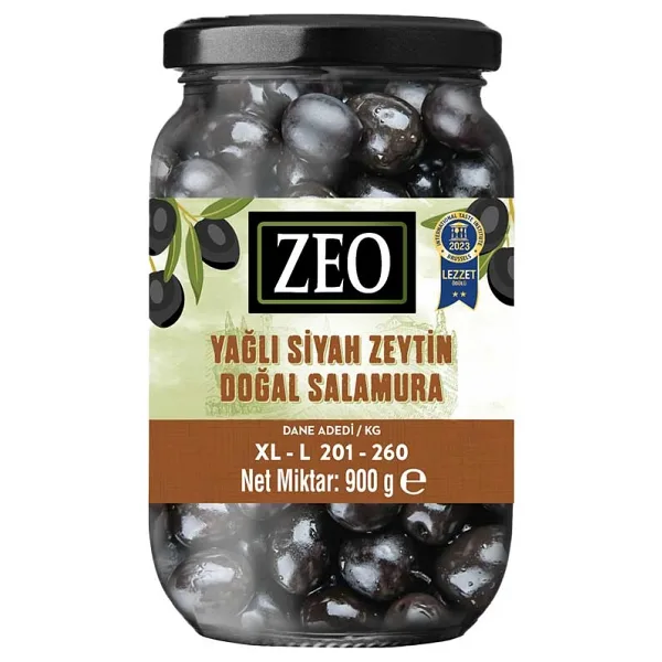 Zeo Xl-L (201-260) 900 gr Siyah Zeytin