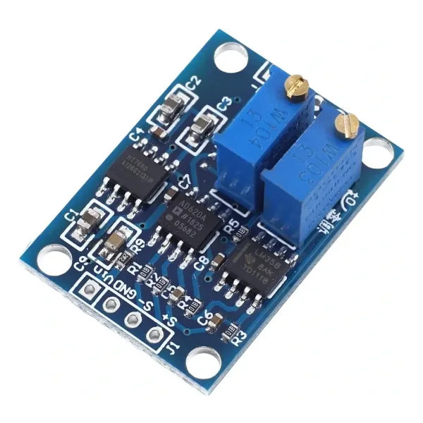 AD620 Yüksek Hassasiyetli Mikrovolt Sinyal Kuvvetlendirici Modül DC 12V