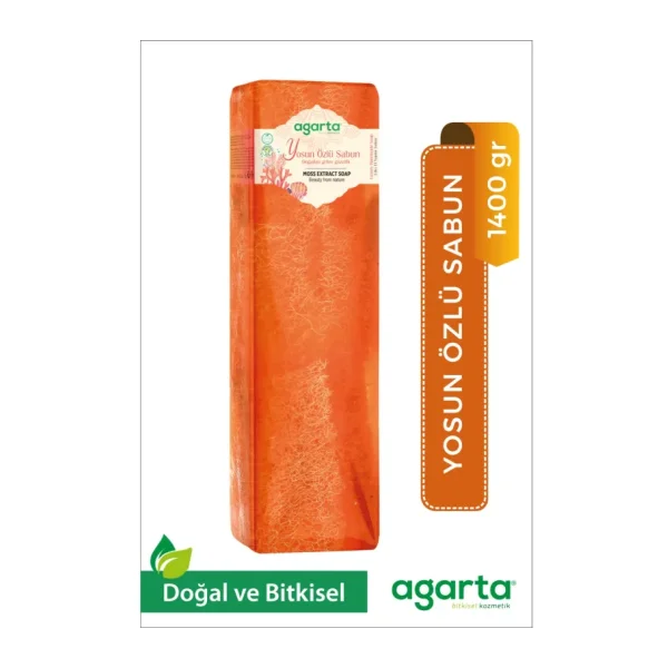 Agarta El Yapımı Doğal Yosun Özlü 1400 gr Sabun