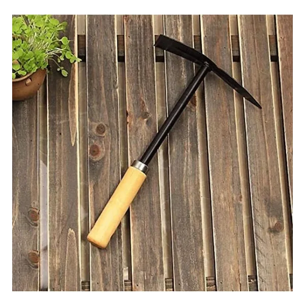 AHŞAP SAPLI METAL BAHÇE ÇAPASI
