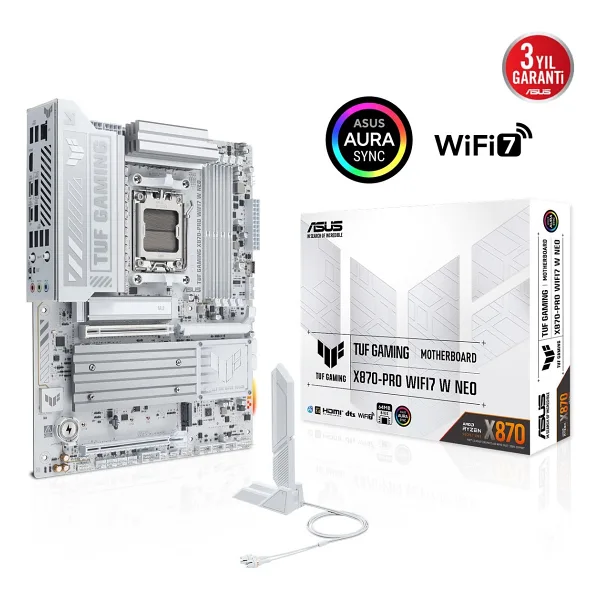 Asus TUF Gaming X870-PRO WIFI7 W Neo AMD AM5 DDR5 ATX Anakart
