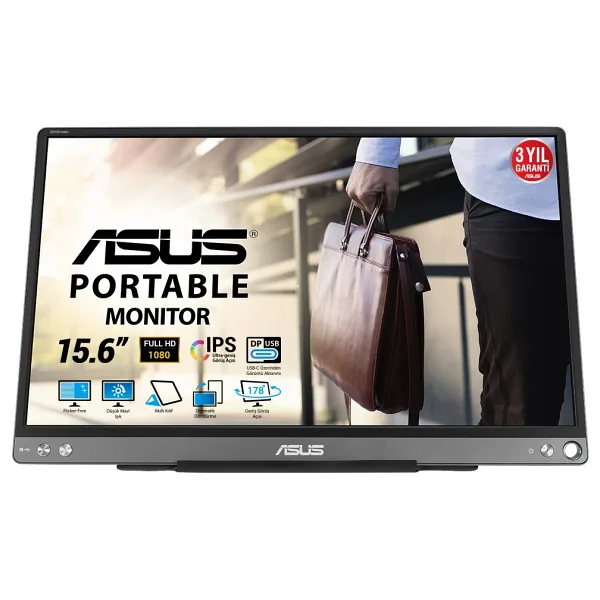 Asus ZenScreen MB16ACE 15.6" 5 ms Full HD IPS 60 Hz Taşınabilir Monitör