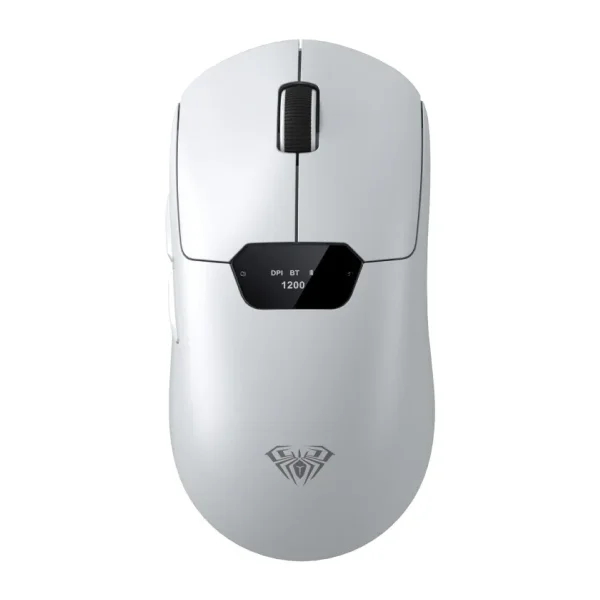 Aula SC390 Beyaz Şarjlı Optik Kablolu/Kablosuz Oyuncu Mouse