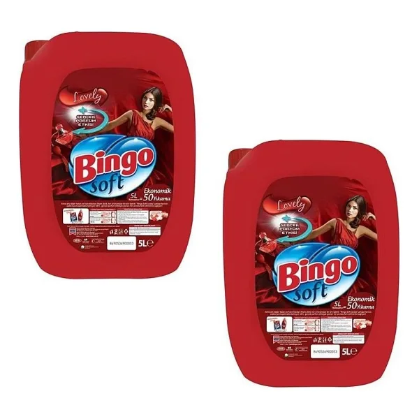 Bingo Soft Lovely Yumuşatıcı 50 Yıkama 5 lt 2'li