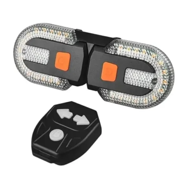 Bisiklet Dönüş Sinyali 5 Modlu Şarj Edilebilir Bisiklet Arka LED Uyarı Işığı Uzaktan Kumanda