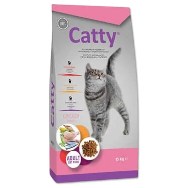Catty Tavuklu 15 kg Yetişkin Kedi Maması