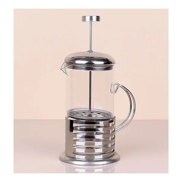 Çelik Kulplu Cam French Press - 350 ml