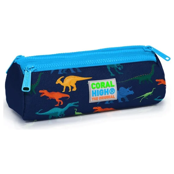 Coral High 22329 Dinozor Desenli 3 Bölmeli Kalemlik