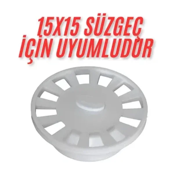 Desıphon 15X15 Süzgeç İçin Yuvarlak -Oval -Daire Gider Kapağı , Yer Süzgeci, Izgarası Gider Kapağı