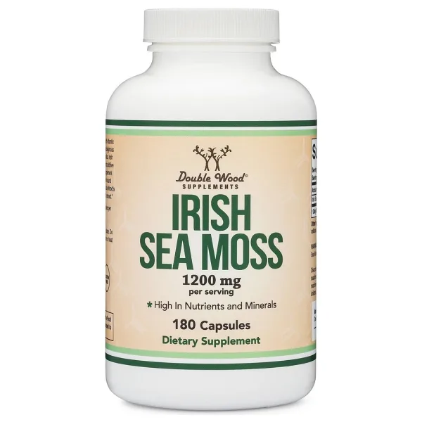 Double Wood Irish Sea Moss Wild Crafted 180 Kapsül