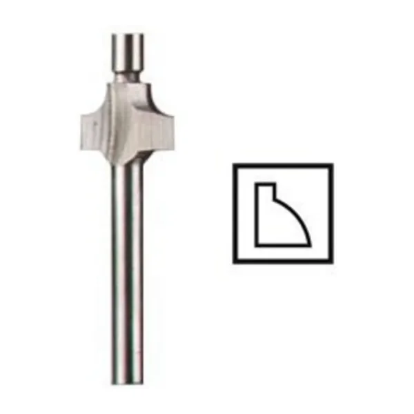 Dremel 612 Ahşapta Dekoratif Köşeli Yuvarlatma Freze Ucu 9,5 mm