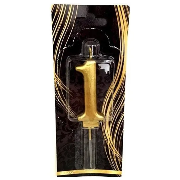 DÜVENCİ TİCARET 1 Yaş Gold Rakam Mum M174