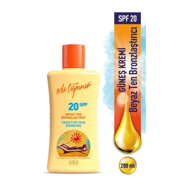 Eda Taşpınar Beyaz Ten 200 ml 20 Faktör Bronzlaştırıcı Krem