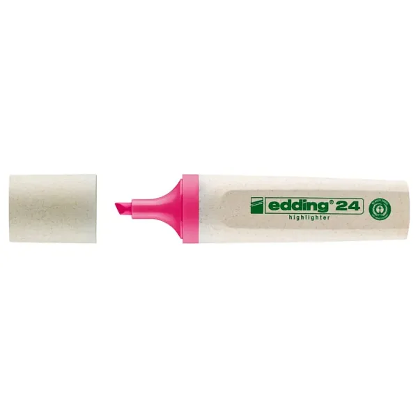 Edding 24 Ecoline Pembe Fosforlu Kalem
