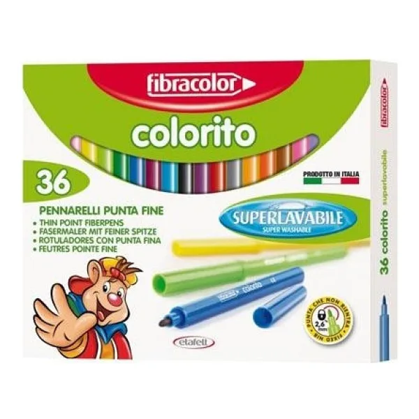 Fibracolor Colorito 36'lı Keçeli Kalem Seti