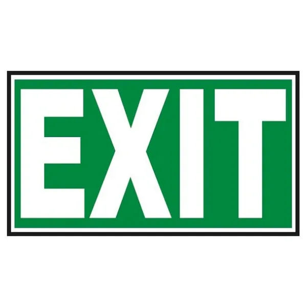 Fosforlu Exit Levhası - Fotolümenli Yeşil