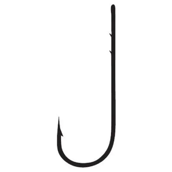 Fudo 6101 Worm Ssb Black Nikel Uzun Sap Tırnaklı İğne No:1/0