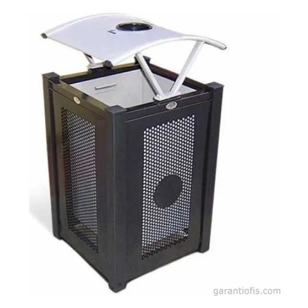 Garanti Metal 7604 Modern Bahçe Tipi Çöp Kovası (65 Litre)