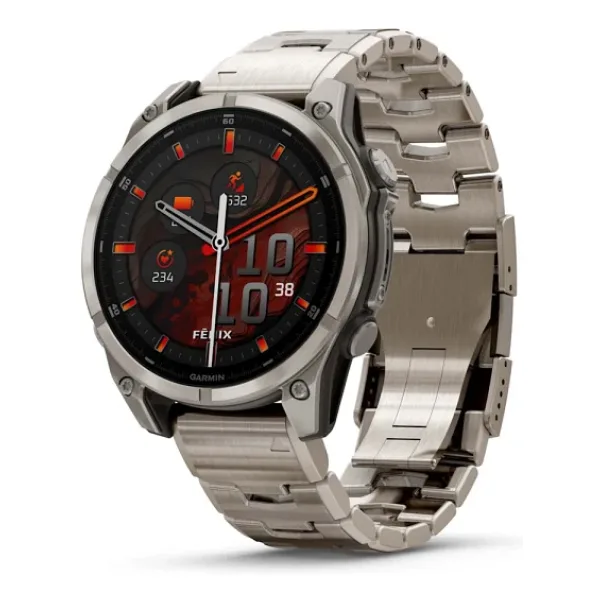 Garmin Fenix 8 47mm Amoled Titanyum Akıllı Saat