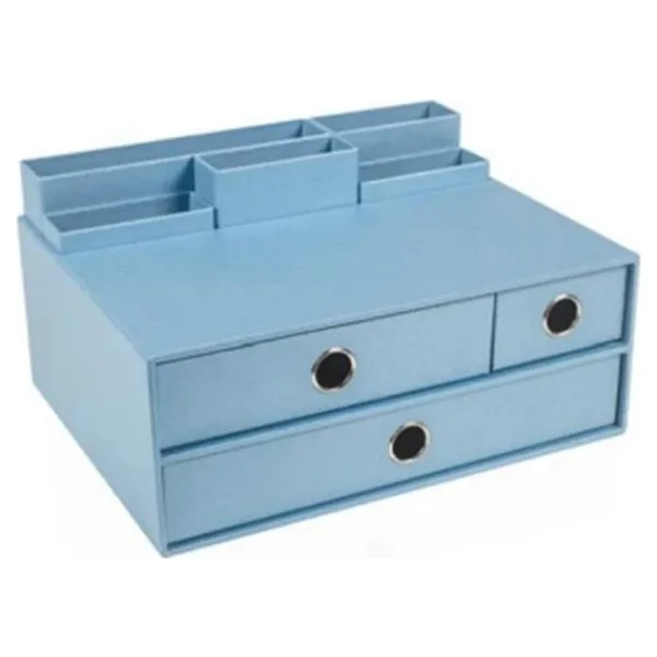 Gıpta Masa Üstü Organizer Set Pearl Light Blue 3 Çekmeceli Multi ORG1782