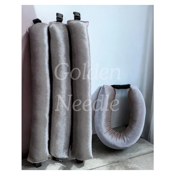 Golden Needle Kadife Saç Sosisi Şekillendirici Bigudi Isısız Saç Şekillendirici Bigudi 3 Adet Gri