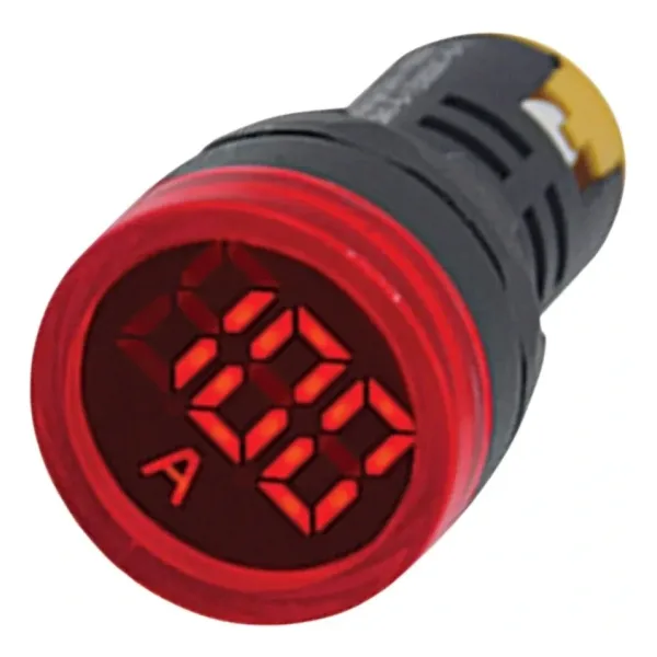 Gwest 22 AS-K 22mm AD-116 Serisi Akım Trafolu Kırmızı Ampermetre 0-100A