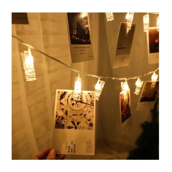 Işıklı Mandallı Fotoğraf Albümü 20li