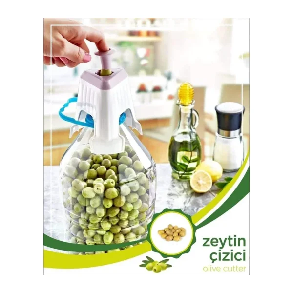 Kolay Zeytin Dilme Çizme Aparatı Pratik Kolay Zeytin Çizici Alet (4887)