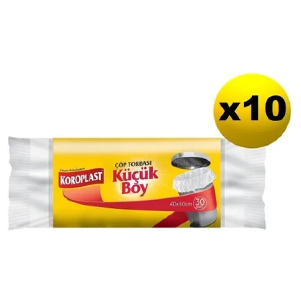 Koroplast Güçlü Küçük Boy Çöp Poşeti 30'lu 10 Adet
