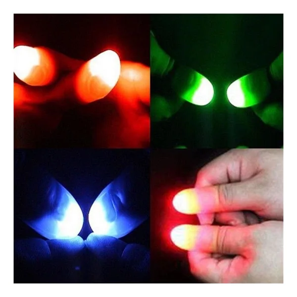 Led Işıklı Renkli Sihirli Parmak Şaka