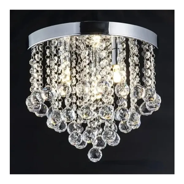 LİVORA LİGHTİNG Akasya Büyük Krom Kristal Taşlı Salon Avizesi