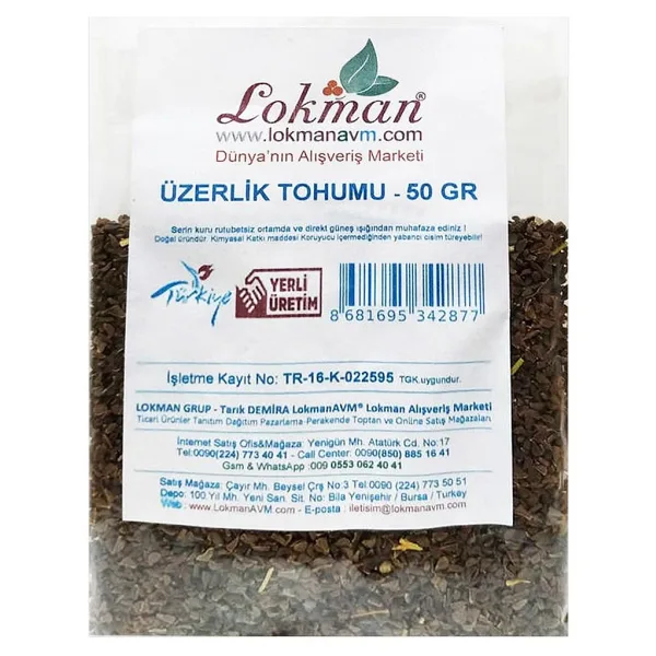 LokmanAVM Üzerlik Tohumu 50 gr