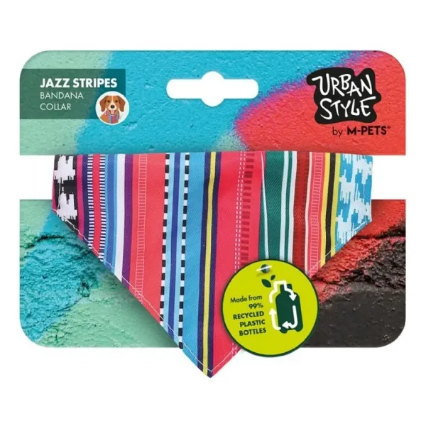 M-Pets X-Small Urban Style Jazz Stripes Bandana