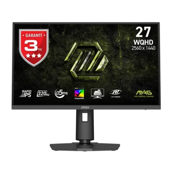 MSI MAG 274QPF X32 27" 0.5 ms 2K Pivot IPS 320 Hz Oyuncu Monitörü