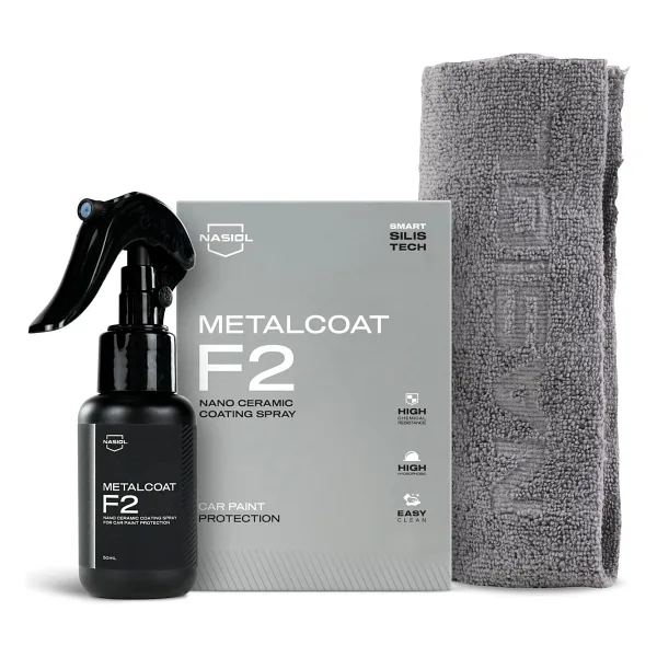 Nasiol Metalcoat F2 Araç Sprey Nano Seramik Kaplama ve Boya Koruma 1 Yıl Dayanım 50 ML Su Leke İtici