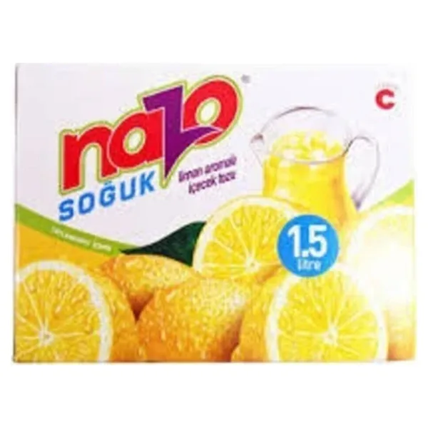Nazo Limon Aromalı Toz İçecek 9 gr 24'lü