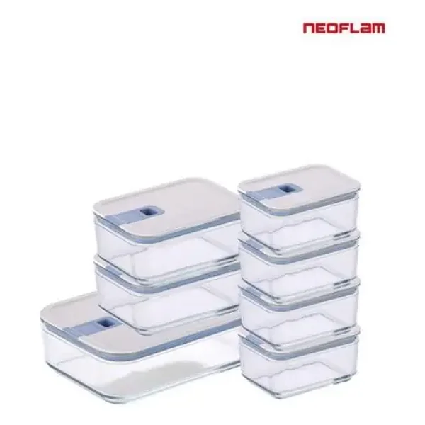 Neoflam Perfect Seal 7'li Cam Saklama Kabı