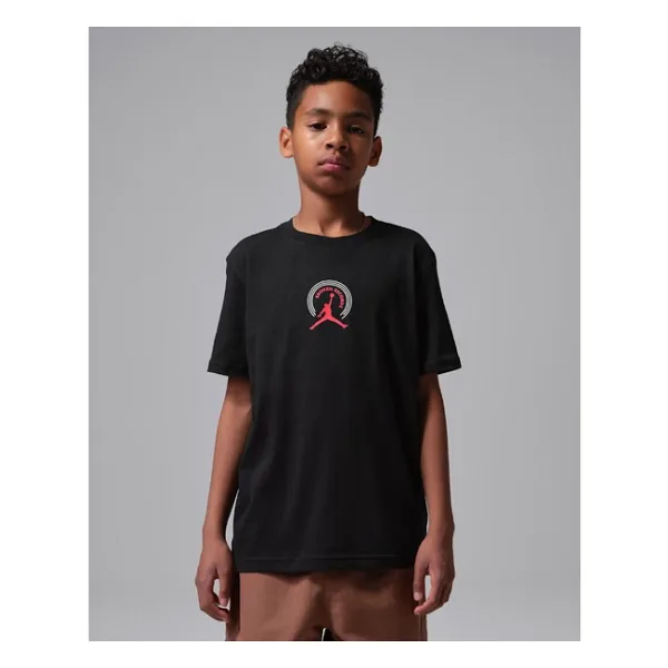 Nike Nıke Jordan Mj Broken Records Tee Erkek Çocuk Tişört 95F628 - 10 - 12 Yaş - Siyah