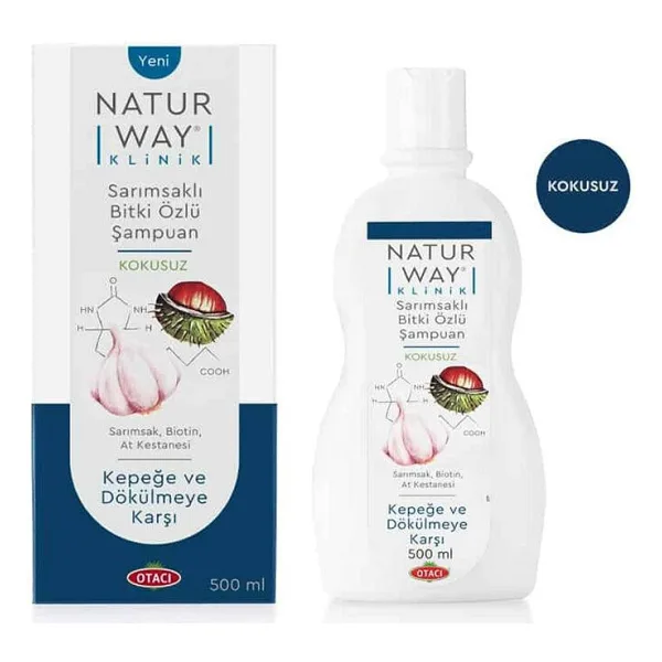 Otacı Naturway Klinik Sarımsaklı 500 ml Saç Dökülmesine Karşı Kepek Şampuanı