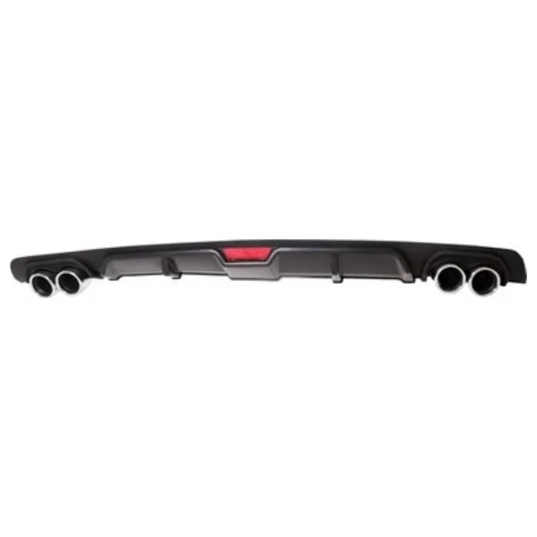Oto H.i.t. Ford Focus 4 Hatchback Uyumlu Body Kit Difüzör 4 Çıkış Siyah Yuvarlak