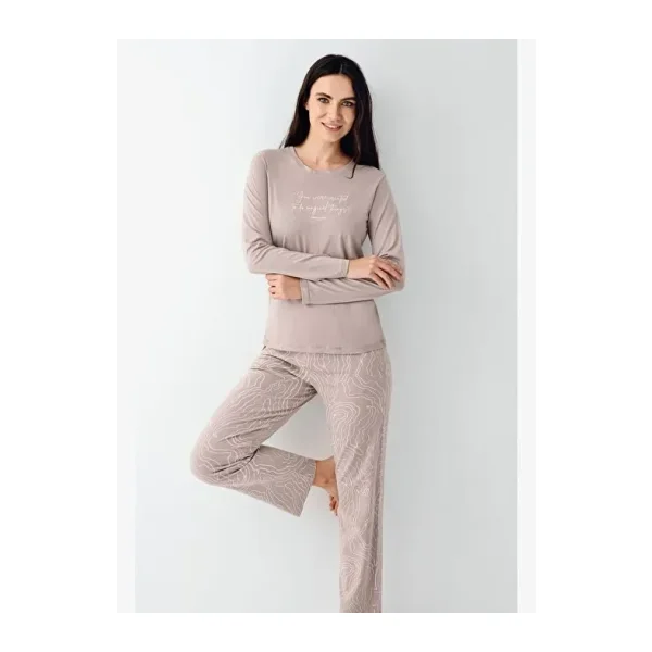 Pierre Cardin Kadın Kahverengi Pijama Takımı