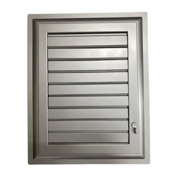 Plastik Menfez 35x55 Gümüş Banyo Wc Havalandırma Renksiz