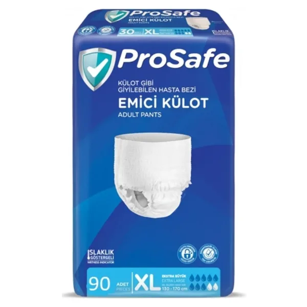 Prosafe Emici Külot Ekstra Büyük Boy XL 30'lu 3 Adet Hasta Bezi