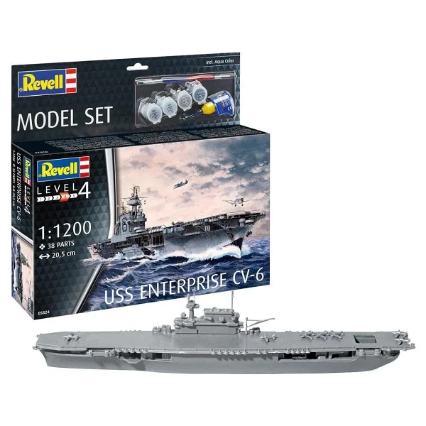 Revell 1:1200 Uss Enterprise CV-6 05824 Maket Seti